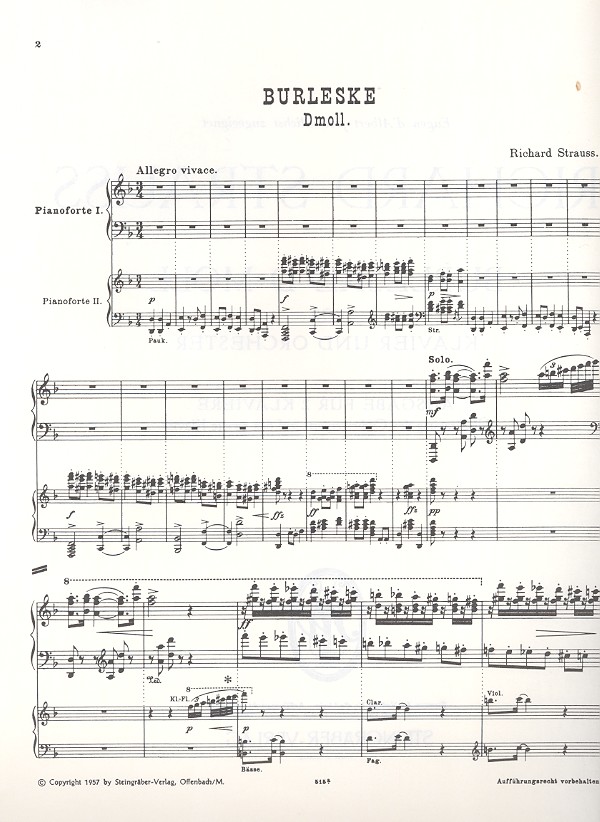 Burleske d-Moll 