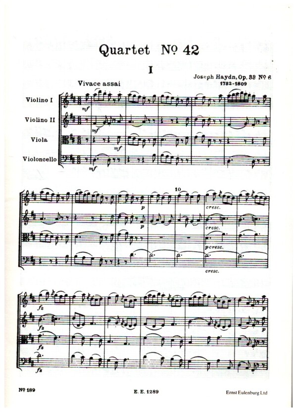 Streichquartett op.33,6 Hob.III:42