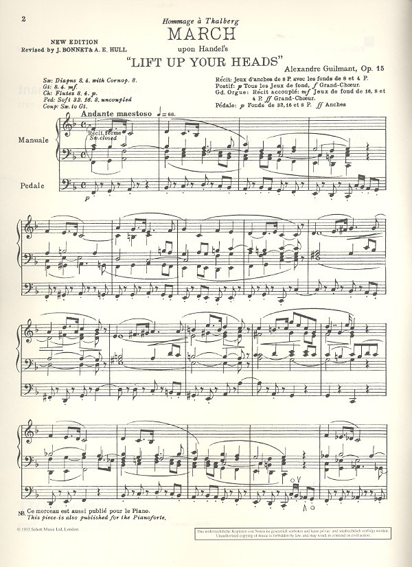 Marche religieuse sur en thème de