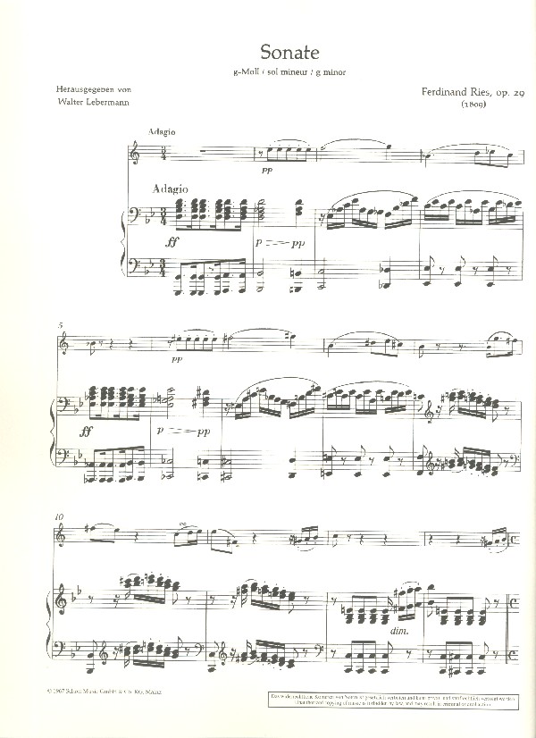 Sonata g-Moll op. 29