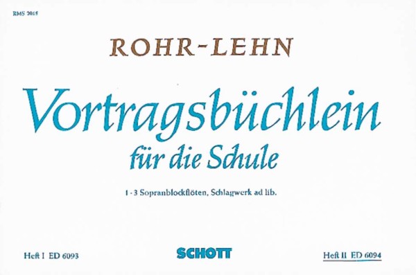 Vortragsbüchlein für die Schule Band 1