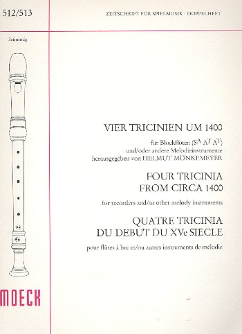 4 Tricinien um 1400