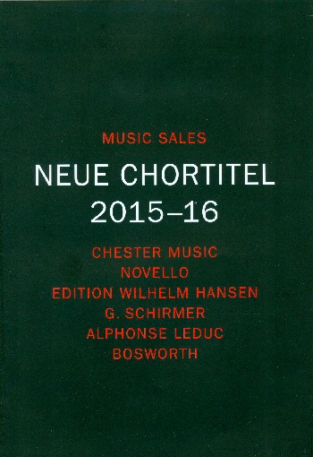 Katalog Chor Music Sales 2015/2016