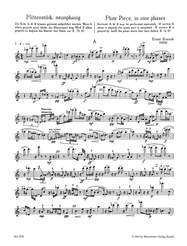 Flötenstück neunphasig (1959)