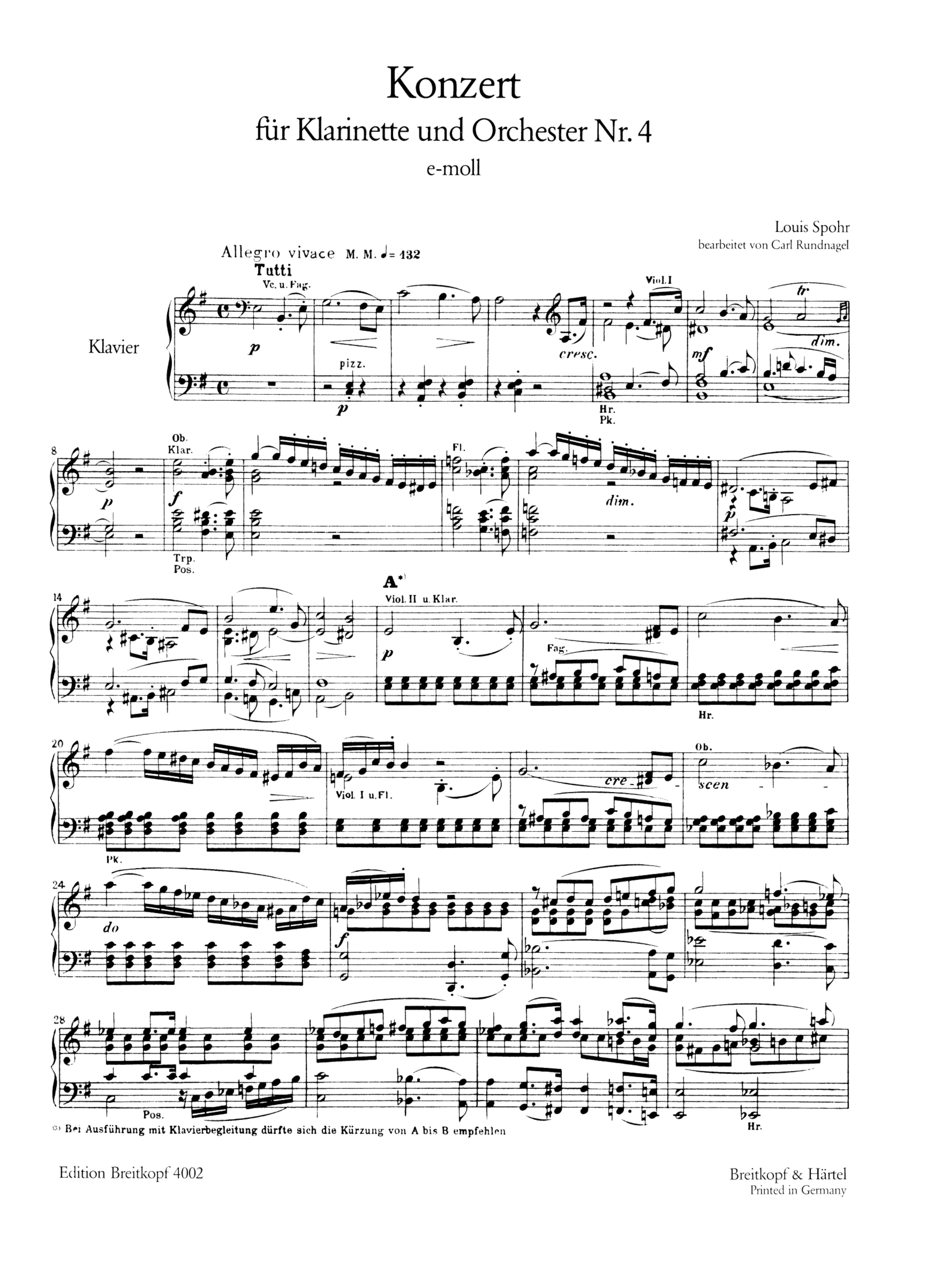 Konzert e-Moll Nr.4