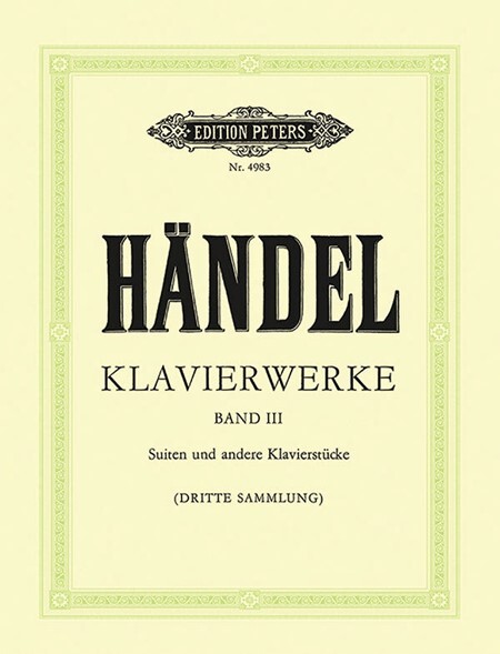 Klavierwerke Band 3 Suiten