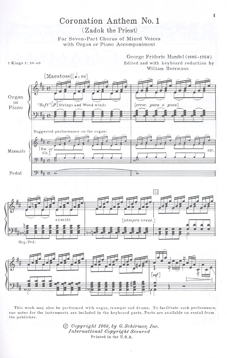 Coronation Anthem no.1