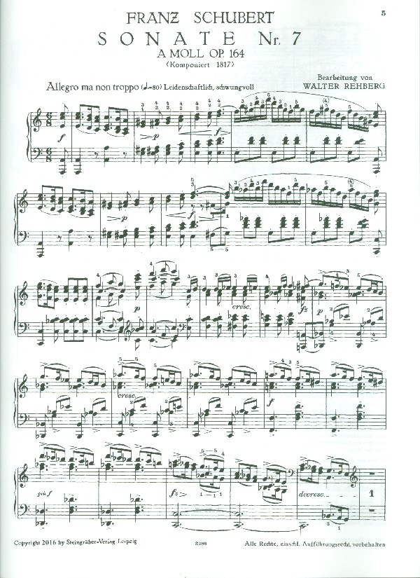 Sonate a-Moll Nr.7 D537 op.164