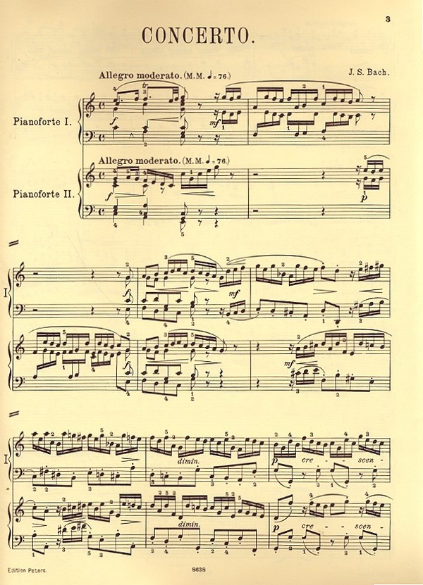 Konzert C-Dur BWV1061