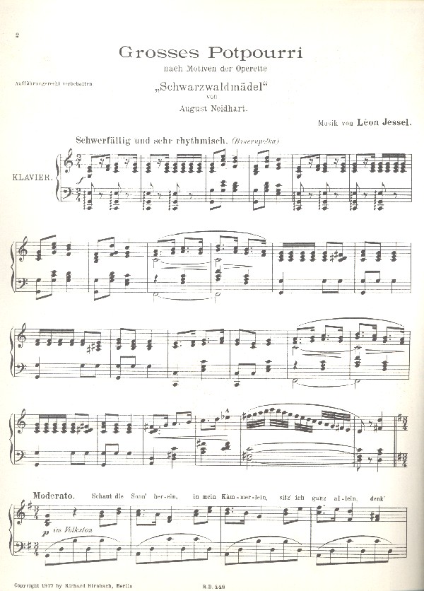 Schwarzwaldmädel Potpourri