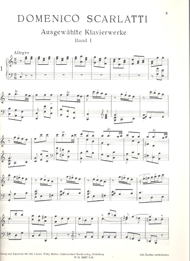 Ausgewählte Klavierwerke Band 1