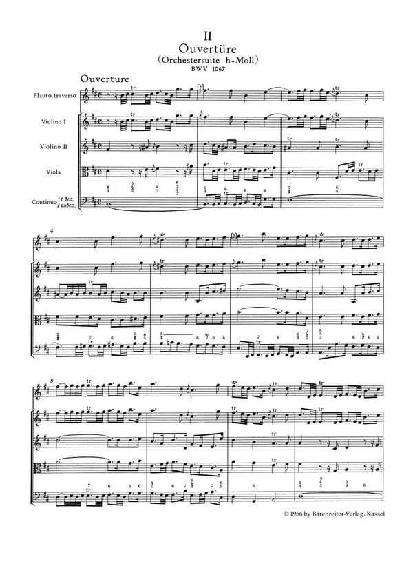 Ouvertüre (Suite) h-Moll Nr.2 BWV 1067
