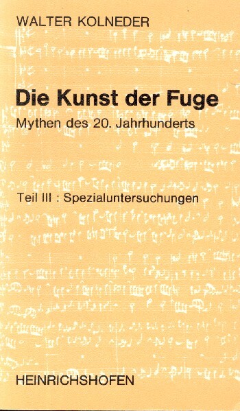 Die Kunst der Fuge Band 3