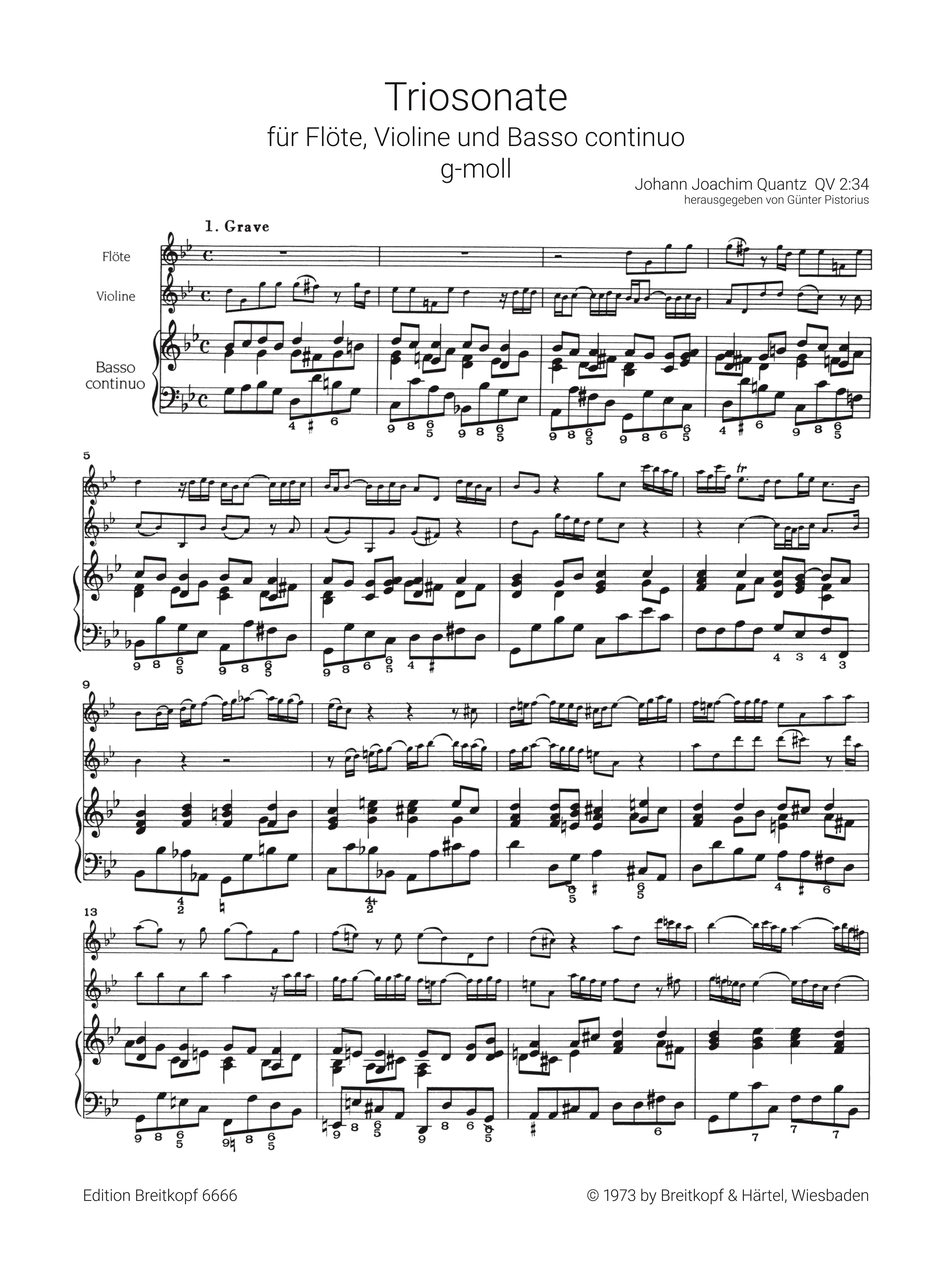 Triosonate g-Moll