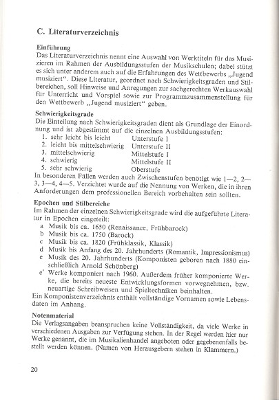 Lehrplan Blockflöte
