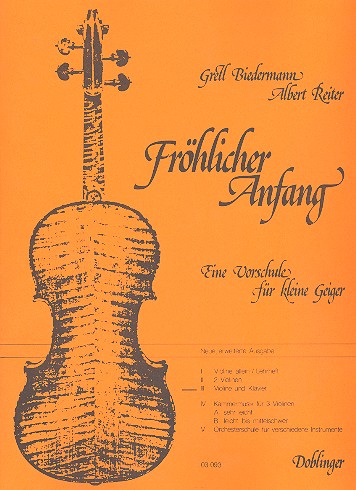 Fröhlicher Anfang Band 3 - Vorschule für kleine Geiger