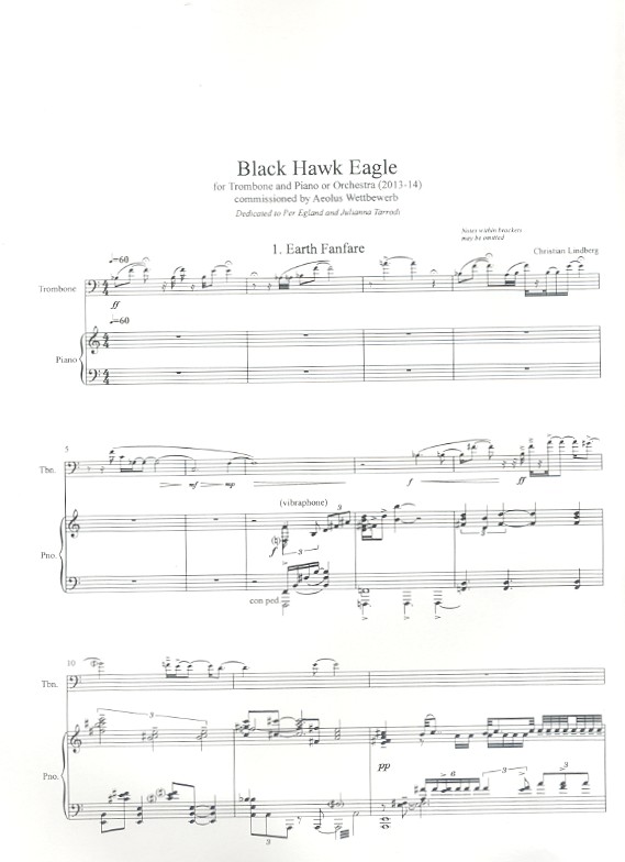 Black Hawk Eagle for Trombone and Orchestra