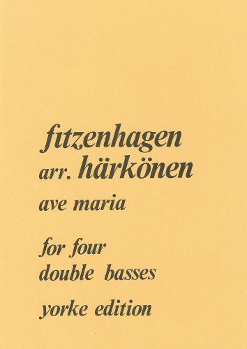 Ave Maria for 4 double basses