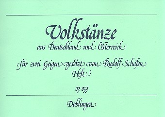 Volkstänze aus Deutschland und Österreich Band 3