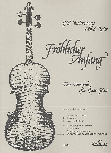 Fröhlicher Anfang Band 5 Orchesterschule für verschiedene