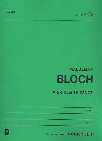 4 kleine Tänze für 2 Volinen