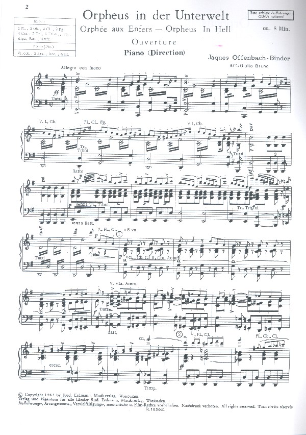 Orpheus in der Unterwelt