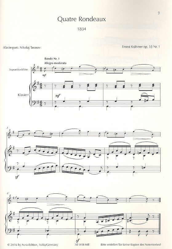 4 Rondeaux  op.33 Band 1