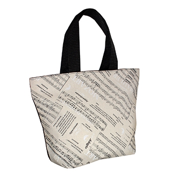 Stoff-Nylon-Tasche Musik 41x33x14 cm