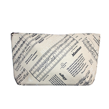Stoff-Nylon-Tasche Musik Größe XL (30x20 cm)