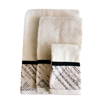 Handtuch-Set Musik (3 Stk)