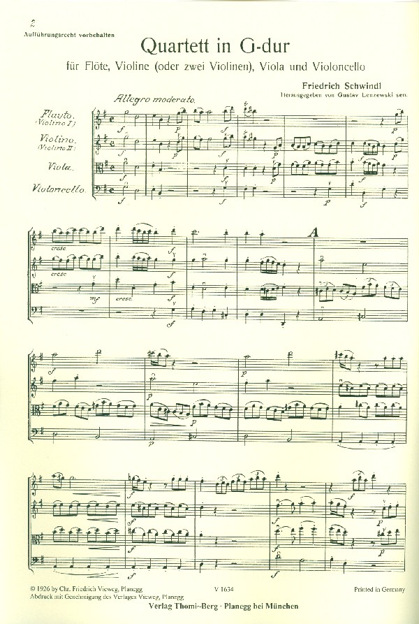 Quartett G-Dur