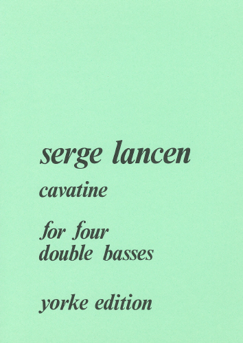 Cavatine for 4 double basses