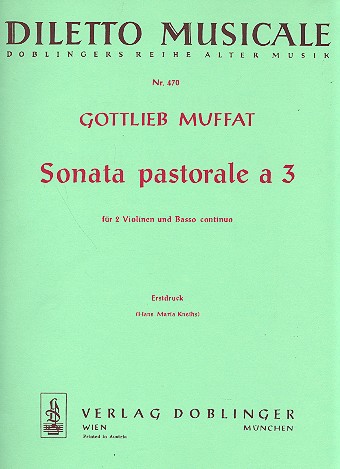 Sonata pastorale a 3 für 2 Violinen