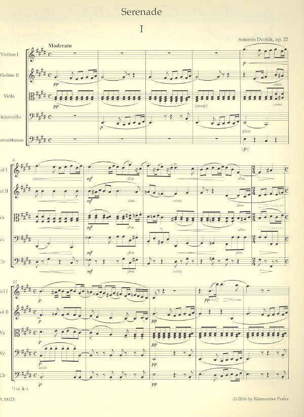 Serenade E-Dur op.22