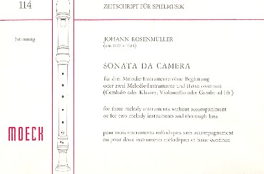 Kammersonate für 3 Blockflöten