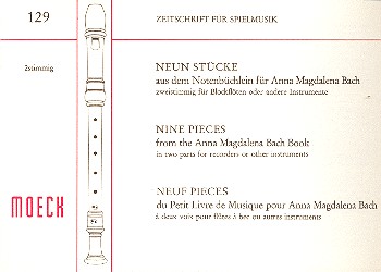 9 Stücke aus dem Notenbüchlein für Anna Magdalena Bach 