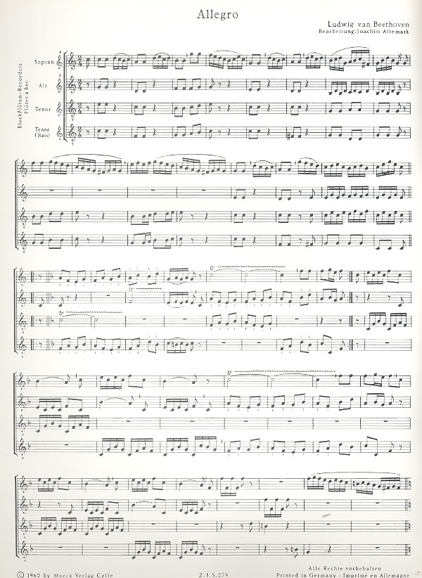 Allegro und Menuett für eine