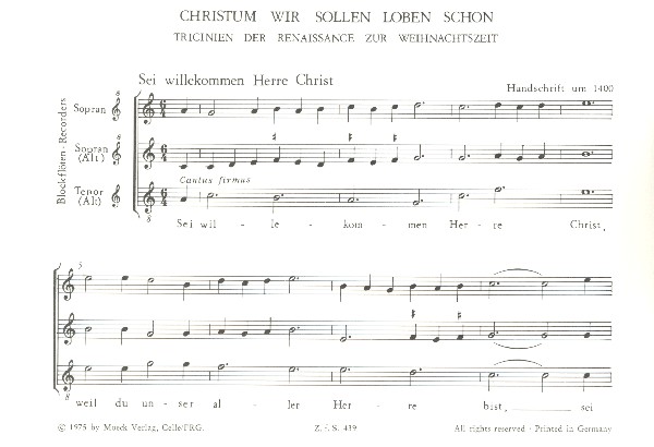 Christum wir sollen loben schon