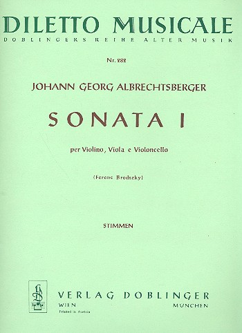 Sonate c-Moll Nr.1 für Streichtrio