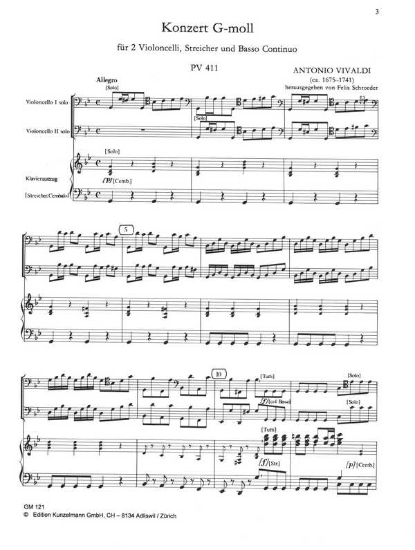Concerto g-Moll PV411