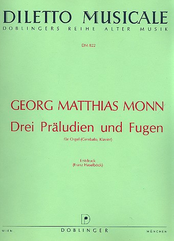 3 Präludien und Fugen für Orgel