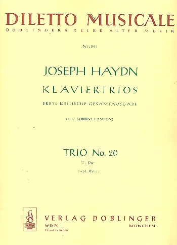 Klaviertrio D-Dur Nr.20 Hob.XV:7