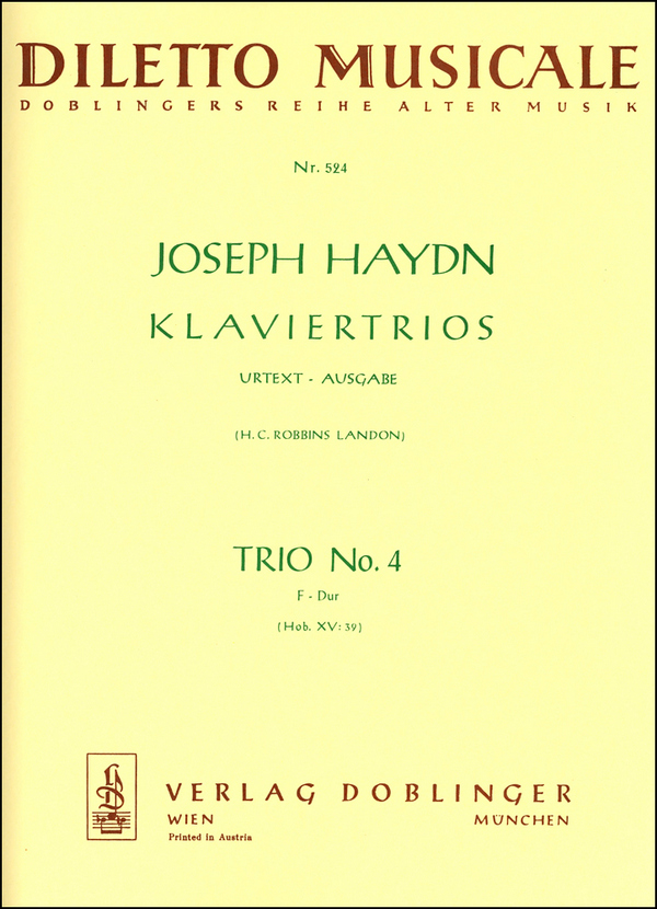 Klaviertrio F-Dur Nr.4 HobXV:39