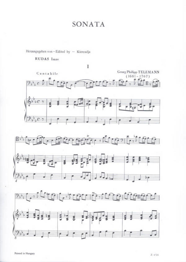 Sonate Es-Dur für Fagott (Vc)