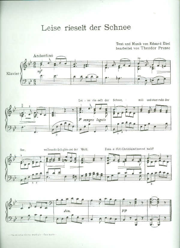 Leise rieselt der Schnee