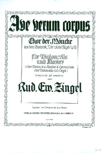 Ave verum corpus aus op.13