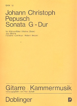 Sonate G-Dur für Altblockflöte
