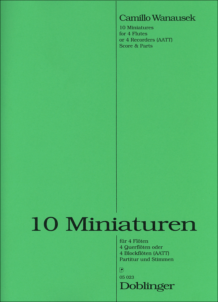 10 Miniaturen für 4 Flöten