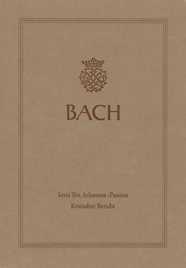 JOHANNES-PASSION BWV245 FUER SOLI,