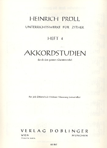 Unterrichtswerke Band 4 - Akkordstudien durch den ganzen Quintenzirkel